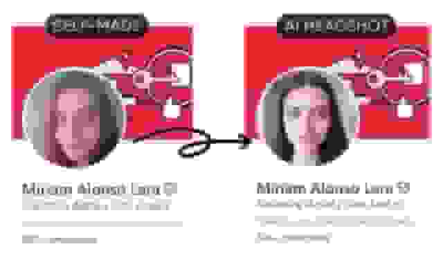 BetterPic AI Headshots before after