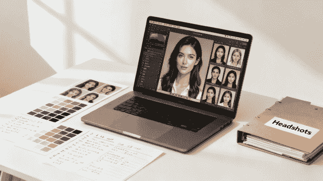 Modern Corporate Headshots Creative Workspace