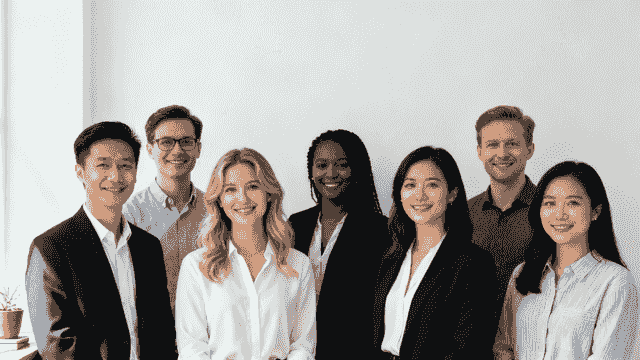 Modern Corporate Headshots Team Photo